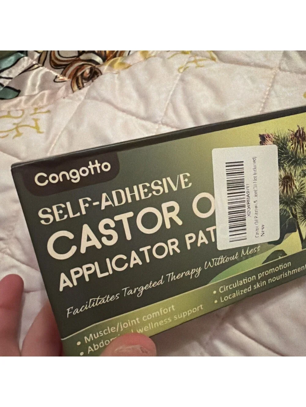 Congotto Castor Oil Applicator Patch 50pcs Muscle Comfort Abdominal Wellness